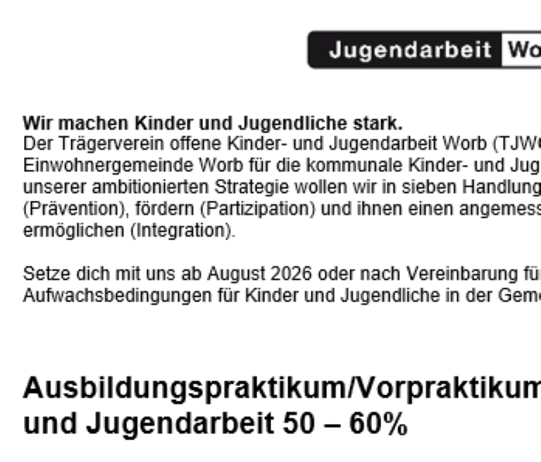 Bewirb dich jetzt (12.12.25)